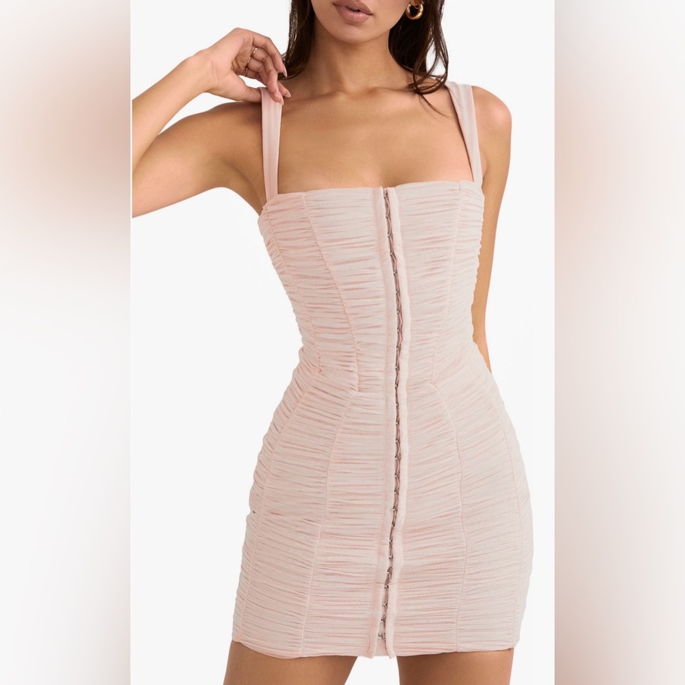 House of CB Blush Mesh Dress